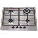 SIA SSG601SS 60cm Stainless Steel 4 Burner Gas Hob With Cast Iron Pan Stands
