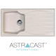 Astracast Sierra 1.0 Bowl Reversible Cream Kitchen Sink And Waste Kit