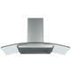 SIA CGH90SS 90cm Curved Glass Stainless Steel Chimney Cooker Hood Fan & Filter