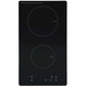 SIA 30cm 2 Zone Black Electric Domino Induction Hob & 60cm Visor Cooker Hood Fan