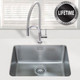 SIA 1.0 Bowl Stainless Steel Undermount Kitchen Sink With Waste Kit W530xD450mm