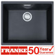 Franke SID 110-50 1.0 Bowl Black Tectonite Undermount Kitchen Sink And Waste Kit