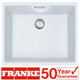 Franke SID 110-50 1.0 Bowl Polar White Tectonite Undermount Kitchen Sink & Waste
