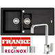 Franke Gemini 1.5 Bowl Black Tectonite Kitchen Sink & Reginox Astoria Mixer Tap