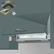 SIA INT60SS 60cm Silver Integrated Built In Kitchen Cooker Hood And 3m Ducting