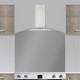 CDA ECP112SS 110cm Stainless Steel Curved Glass Chimney Cooker Hood Extractor