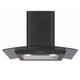 CDA ECP62BL 60cm Black Curved Glass Chimney Cooker Hood Kitchen Extractor Fan