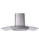 SIA CGH110SS 110cm Stainless Steel Curved Glass Cooker Hood Extractor Fan