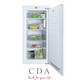 CDA FW582 54cm 135L White Upright 3/4 High Integrated In-column 5 Drawer Freezer