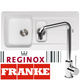 Franke Aveta 1.5 Bowl White Tectonite Kitchen Sink And Reginox Angel Mixer Tap