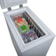 36cm White Chest Freezer, Freestanding Slimline Compact - SIA CHF60W
