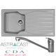 Astracast Sierra 1 Bowl Light Grey Composite Kitchen Sink And CDA TC10 Mixer Tap