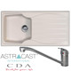 Astracast Sierra 1 Bowl Cream Composite Kitchen Sink & CDA TC10 Chrome Mixer Tap