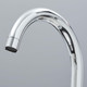 SIA KT2 Chrome Swan Neck Twin Lever Monobloc White Handled Kitchen Mixer Tap