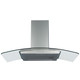 SIA CGH80SS 80cm Stainless Steel Curved Glass Cooker Hood Extractor Fan