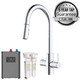 SIA 4-in-1 Chrome Boiling Tap with Instant Filtered Hot Water and Pull Out Spray Including Tank & Filter - BWT4CH