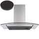 SIA 60cm Curved Glass Stainless Steel Cooker Hood Kitchen Extractor Fan & Filter