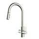 SIA 4-in-1 Brushed Nickel Boiling Tap with Instant Filtered Hot Water and Pull Out Spray Including Tank & Filter - BWT4NI