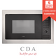 CDA VM231SS Stainless Steel 900W Integrated Combination Microwave Oven And Grill