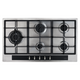 CDA HG9351SS 90cm Stainless Steel 5 Burner Gas Hob With Cast Iron Pan Stands