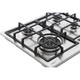 CDA HG6351SS 60cm Stainless Steel 4 Burner Gas Hob With Cast Iron Supports & FFD