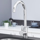 Astracast Sierra 1.5 Bowl Black Reversible Kitchen Sink  & KT6CH Swan Neck Tap