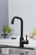 Astracast Sierra 1.0 Bowl White Kitchen Sink & KT6BLD Black U-shaped Mixer Tap