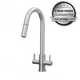 Astracast Sierra 1.5 Bowl White Kitchen Sink & Brushed Nickel Pull-Out Mixer Tap