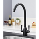 Astracast Sierra 1.5 Bowl White Reversible Kitchen Sink & KT5BL Black Mixer Tap