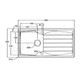 Astracast Sierra 1 Bowl Light Grey Sink & Copper Twin Lever Mixer Tap