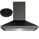 SIA CHL60BL 60cm Chimney Cooker Hood Extractor Fan In Black And Carbon Filter