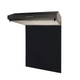 SIA VSR60BL 60cm Black Slim Visor Cooker Hood & Toughened Glass Splashback