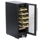 SIA WC30BL 300mm / 30cm Black Under Counter LED 19 Bottle Wine Cooler Chiller