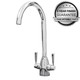 Franke Aveta 1.0 Bowl Stone Grey Reversible Kitchen Sink & KT5CH Chrome Tap