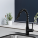 SIA KT7BL Black Pull Out Spray Single Lever Monobloc Kitchen Sink Mixer Tap