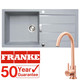 Franke 1.0 Bowl Grey Reversible Composite Kitchen Sink & KT6CU Single Lever Tap