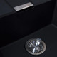 Franke 1.0 Bowl Black Reversible Kitchen Sink & Brushed Nickel Pull-Out Tap