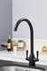 Franke 1.0 Bowl Black Reversible Composite Kitchen Sink & KT5BL Twin Lever Tap