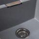 Franke 1.5 Bowl Stone Grey Reversible Composite Kitchen Sink & KT3BL Black Tap
