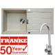 Franke 1 Bowl Coffee Reversible Composite Kitchen Sink & KT6BN Single Lever Tap