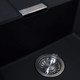 Franke 1.0 Bowl Black Reversible Composite Kitchen Sink & KT5CU Copper Mixer Tap