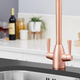 Franke 1.0 Bowl Cream Reversible Composite Kitchen Sink & KT5CU Copper Mixer Tap