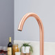 Franke 1.5 Bowl White Reversible Composite Kitchen Sink & Copper Swan Neck Tap