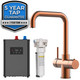 SIA BWT360CU Copper 3-in-1 Instant Boiling Hot Water Tap Including Tank & Filter