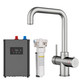 SIA 3-in-1 Instant Boiling Hot Water Tap Brushed Nickel Including Tank & Filter