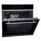 SIA BISO11SS 60cm Black Single Electric True Fan Oven & 4 Zone 13A Induction Hob