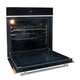 SIA BISO6SS 60cm Black Single Electric True Fan Oven & 4 Zone Induction Hob