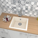 SIA EVOWH 1.0 Bowl White Composite Undermount Kitchen Sink & KT6BN Mixer Tap