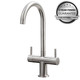 Reginox Hampton 1.5 Bowl Grey Silvery Inset Granite Kitchen Sink & KT3BN Tap