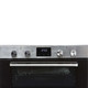 SIA 60cm Stainless Steel Double Built Under Oven, 4 Zone Ceramic Hob & Extractor
